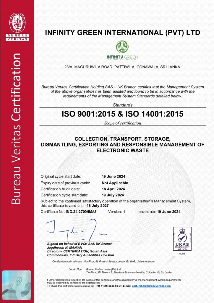 2024 June :  Qualified as ISO 9001;2015 , 14001;2015